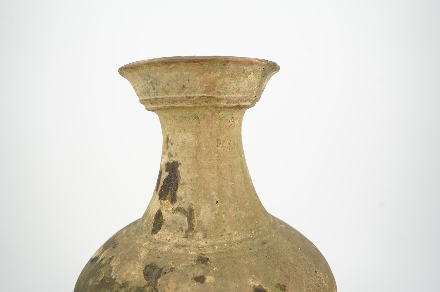 A large Chinese green glazed jar, Han dynasty